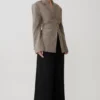 Mila getailleerde blazer – Tan Check Mila getailleerde blazer – Tan Check