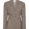 Mila getailleerde blazer – Tan Check Mila getailleerde blazer – Tan Check