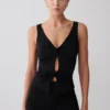 Millie Twist mouwloze top – Zwart Millie Twist mouwloze top – Zwart