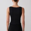 Millie Twist mouwloze top – Zwart Millie Twist mouwloze top – Zwart