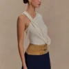 Miranda Denim mini-rok met riem van imitatiesuède – Indigoblauw Miranda Denim mini-rok met riem van imitatiesuède – Indigoblauw