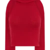 Misty haltertop met open rug – Rood Misty haltertop met open rug – Rood