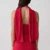 Misty haltertop met open rug – Rood Misty haltertop met open rug – Rood