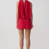 Misty haltertop met open rug – Rood Misty haltertop met open rug – Rood