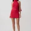 Misty haltertop met open rug – Rood Misty haltertop met open rug – Rood
