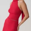Misty haltertop met open rug – Rood Misty haltertop met open rug – Rood