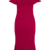 Molly off-shoulder gebreide midi-jurk – Framboos Molly off-shoulder gebreide midi-jurk – Framboos