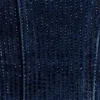 Monte strapless diamante Denim corset – middernachtblauw Monte strapless diamante Denim corset – middernachtblauw