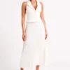 Twyla geplooide maxi-rok – ivoor Twyla geplooide maxi-rok – ivoor