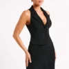 Mura colbertvest – Zwart Mura colbertvest – Zwart