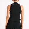 Mura colbertvest – Zwart Mura colbertvest – Zwart