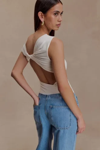 Niamh Modal Twist Back Bodysuit – Ivoor