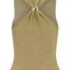 Nikki Lurex-top met metalen details – Goud