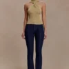Nikki Lurex-top met metalen details – Goud