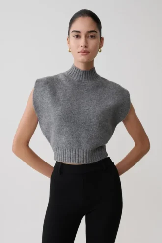 Niko gebreide oversized top – antraciet