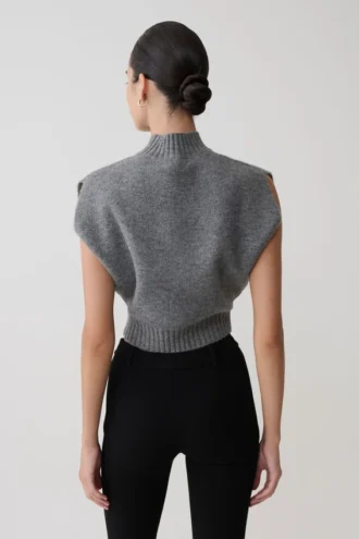 Niko gebreide oversized top – antraciet