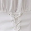 Noelia-shirt met korte mouwen en strik aan de achterkant – Wit Noelia-shirt met korte mouwen en strik aan de achterkant – Wit