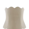 Oakley strapless Denim top met geschulpte rand – Stone Wash Oakley strapless Denim top met geschulpte rand – Stone Wash