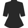 Opal-top met pofmouwen – Zwart Opal-top met pofmouwen – Zwart