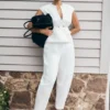 Oriana linnen oversized broek – wit Oriana linnen oversized broek – wit