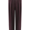 Penelope geplooide broek met hoge taille – Chocoladebruin Penelope geplooide broek met hoge taille – Chocoladebruin