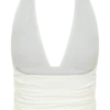 Peregrine Modal gerimpelde haltertop – Wit Peregrine Modal gerimpelde haltertop – Wit