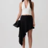 Talise modale Hankie midi-rok – Zwart Talise modale Hankie midi-rok – Zwart