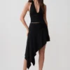 Talise modale Hankie midi-rok – Zwart Talise modale Hankie midi-rok – Zwart