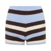 Philly gestreepte gebreide Short – Chocoladebruin/Blauw Philly gestreepte gebreide Short – Chocoladebruin/Blauw