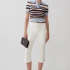 Mary Denim Capri – Wit Mary Denim Capri – Wit