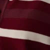 Philly Stripe gebreide trui met lange mouwen – Bordeauxrood/Crème Philly Stripe gebreide trui met lange mouwen – Bordeauxrood/Crème