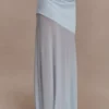 Portia maxi-rok van scuba en mesh – lichtblauw Portia maxi-rok van scuba en mesh – lichtblauw