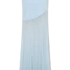 Portia maxi-rok van scuba en mesh – lichtblauw Portia maxi-rok van scuba en mesh – lichtblauw