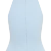 Portia mouwloze scuba-top – lichtblauw