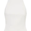 Portia mouwloze top van scuba – Wit Portia mouwloze top van scuba – Wit
