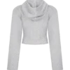 Quinn hoodie met rits – Lichtgrijs gemêleerd Quinn hoodie met rits – Lichtgrijs gemêleerd