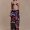 Rachel chiffon broek met rechte pijpen – Multi Fluid Reverie-print Rachel chiffon broek met rechte pijpen – Multi Fluid Reverie-print