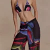 Rachel chiffon broek met rechte pijpen – Multi Fluid Reverie-print Rachel chiffon broek met rechte pijpen – Multi Fluid Reverie-print