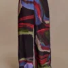 Rachel chiffon broek met rechte pijpen – Multi Fluid Reverie-print Rachel chiffon broek met rechte pijpen – Multi Fluid Reverie-print