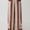 Rachel chiffon broek met rechte pijpen – Multi Stripe Rachel chiffon broek met rechte pijpen – Multi Stripe