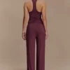 Ramona modaal broek met rechte pijpen – Mahonie Ramona modaal broek met rechte pijpen – Mahonie