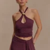 Ramona modale tanktop met hardware – Mahogany Ramona modale tanktop met hardware – Mahogany