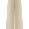 Raya linnen broek met middelhoge taille en wijde pijpen – naturel beige Raya linnen broek met middelhoge taille en wijde pijpen – naturel beige