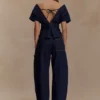 Rayne off-shoulder Denim Top – Indigoblauw Rayne off-shoulder Denim Top – Indigoblauw