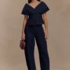 Rayne off-shoulder Denim Top – Indigoblauw Rayne off-shoulder Denim Top – Indigoblauw