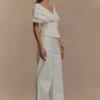 Rayne Denim-jeans met wijde pijpen – Wit Rayne Denim-jeans met wijde pijpen – Wit