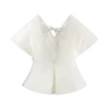 Rayne off-shoulder Denim Top – wit Rayne off-shoulder Denim Top – wit