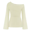 Reagan off-shoulder gebreide top – wit Reagan off-shoulder gebreide top – wit