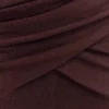 Reama overslag maxi-jurk van gebreid materiaal – Chocoladebruin