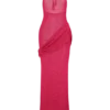 Reece haltertop maxi-jurk van gebreide stof – Dragonfruit